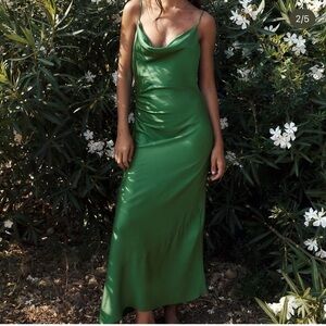 Zara Vibrant Green Maxi Dress